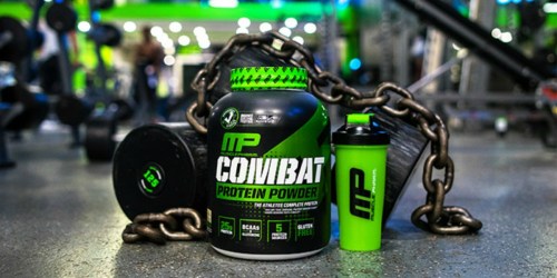 Amazon: MusclePharm Combat Protein Powder 4LB Container as Low as $18.90 Shipped