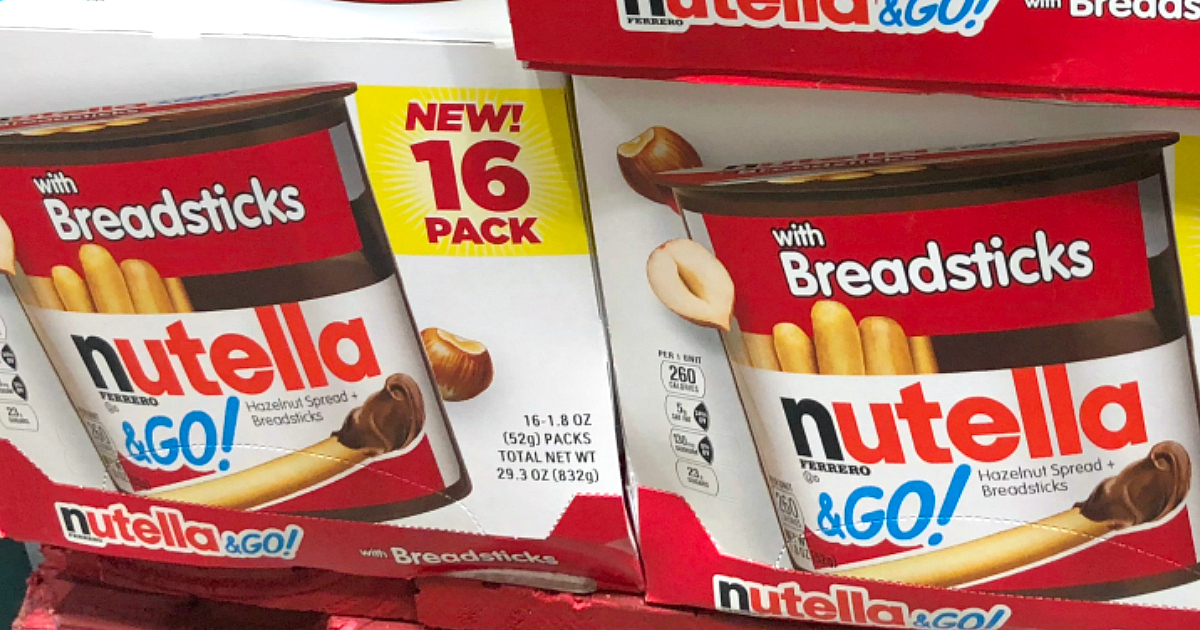 save on back-school snacks, ziploc, and charmin, at costco – Nutella boxes