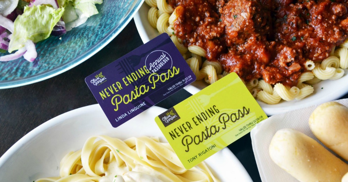 Olive Garden Never Ending Pasta Pass Available Today at 2PM EST (First
