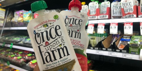 Once Upon a Farm Organic Pouches Only 63¢ at Target