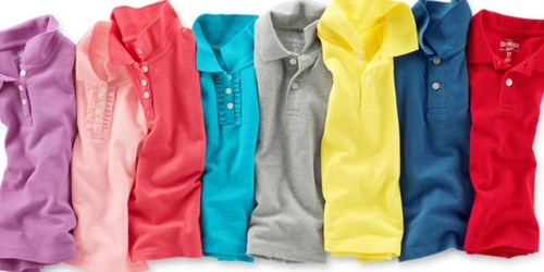 ALL OshKosh B’Gosh Uniform Polo Shirts Only $4.97 Shipped (Regularly $16+)