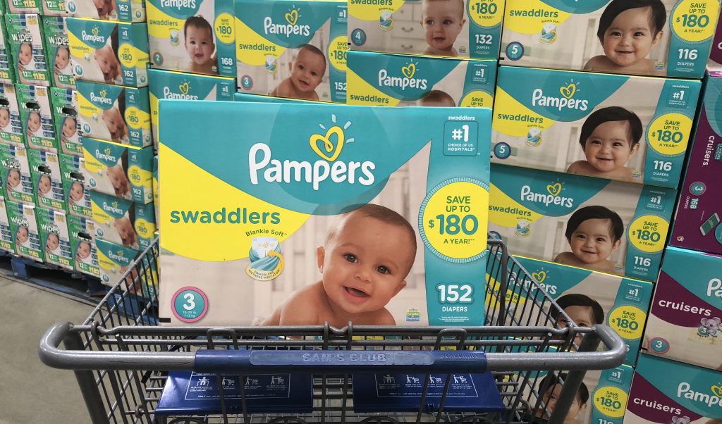 Pampers Swaddlers at Sam's Club