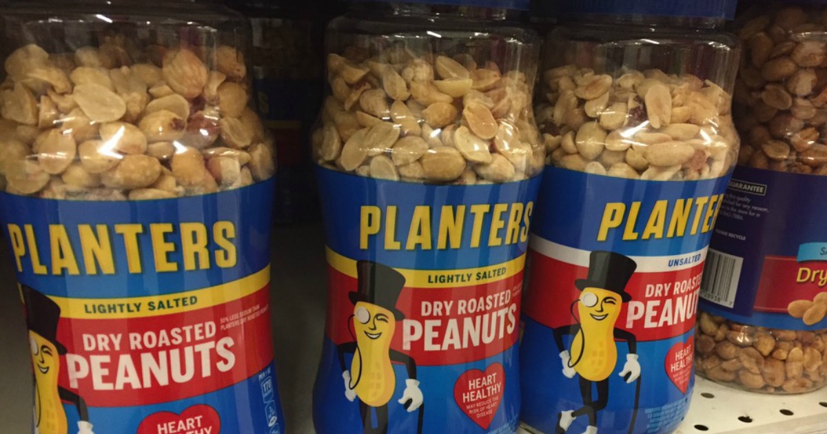 Amazon Planters Dry Roasted Peanuts 4Pack Just 8.52 Shipped (Only 2.13 Per Jar)