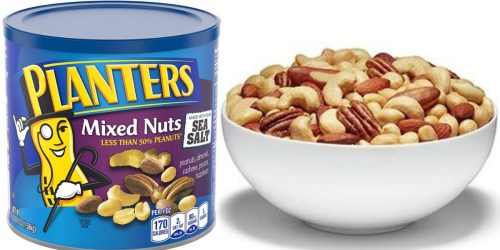 Amazon Prime: Planters Mixed Nuts with Sea Salt 56oz Can Only $11.72 Shipped