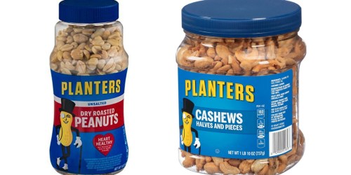 Amazon: FOUR Planters Dry Roasted Peanuts 16oz Canisters Only $8.90 Shipped + More