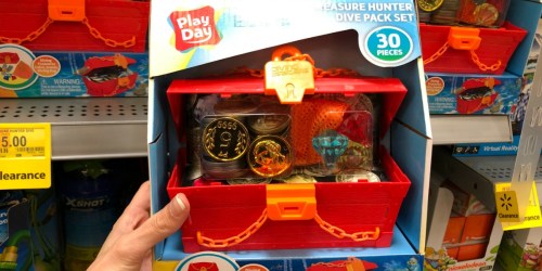 Walmart: Play Day Treasure Hunter 30-Piece Dive Set Possibly $1 (Regularly $10) & More