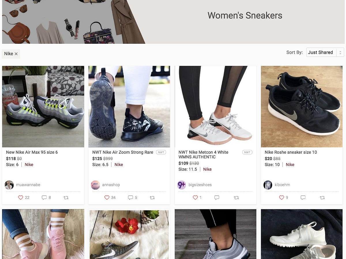 nike best deals and shopping tips – women's nike sneaker selection on poshmark