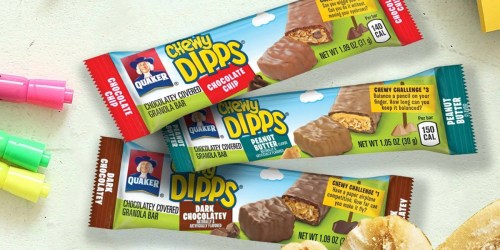 Amazon: Quaker Chewy Dipps Granola Bars 48-Count Pack Only $7.87 Shipped