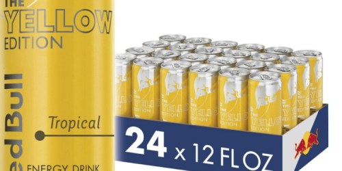 Amazon: Red Bull Yellow Edition 24-Pack Cans Only $31.90 Shipped (Just $1.33 Per Can)