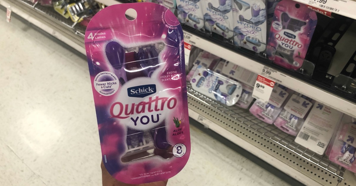 Two Schick Quattro Razor 8-Packs Only $2.98 After Target Gift Card ...