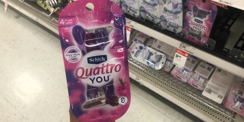 Two Schick Quattro Razor 8-Packs Only $2.98 After Target Gift Card (Just $1.49 Per Pack)