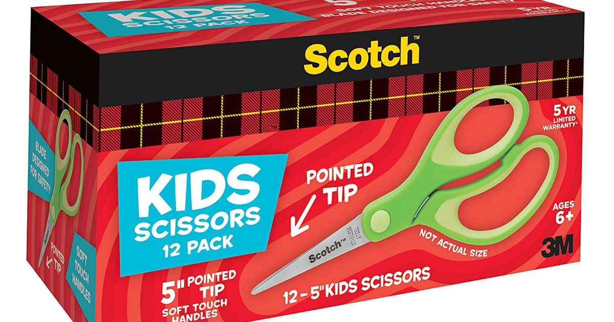 Amazon Scotch Kids Scissors 12Pack Just 6.71 With 25 Order (Only 66