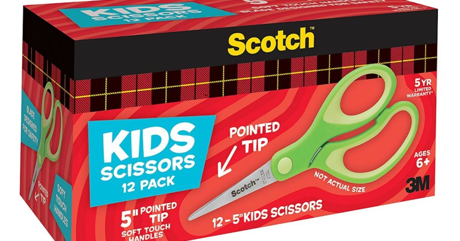 Scotch Pointed Tip Scissors 12-Count Teacher’s Pack Just $7.92 on Amazon (Reg. $16)
