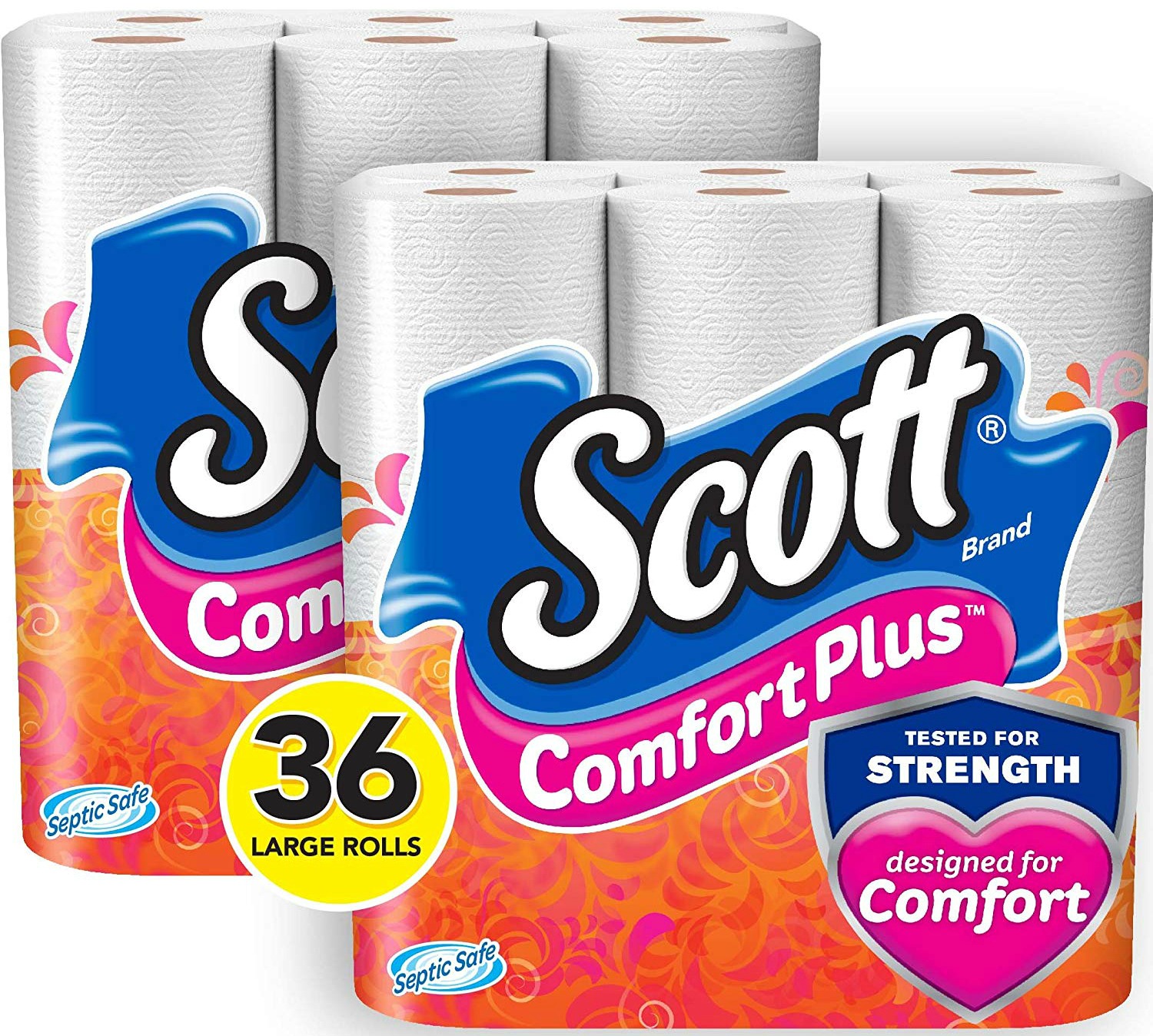 Amazon 36 Large Rolls of Scott Comfort Plus Toilet Paper Just 15.99