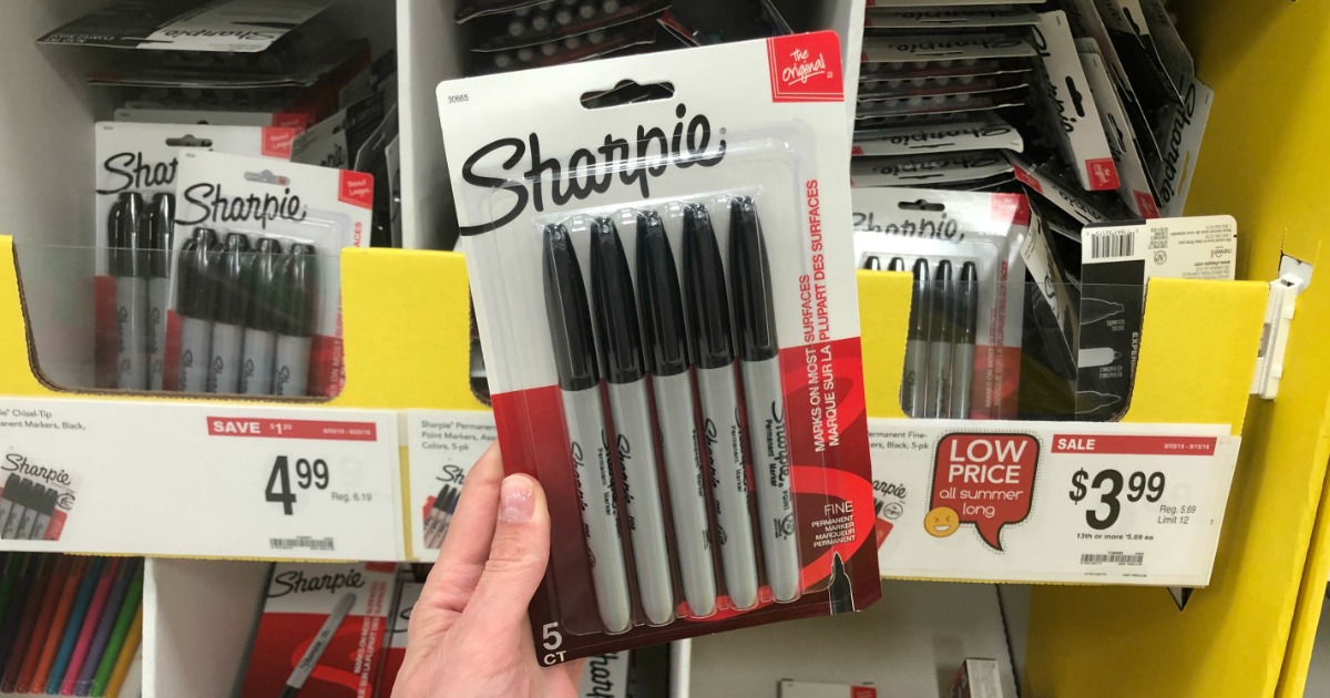 Sharpie Permanent Markers 5-Pack Just $ Shipped on 