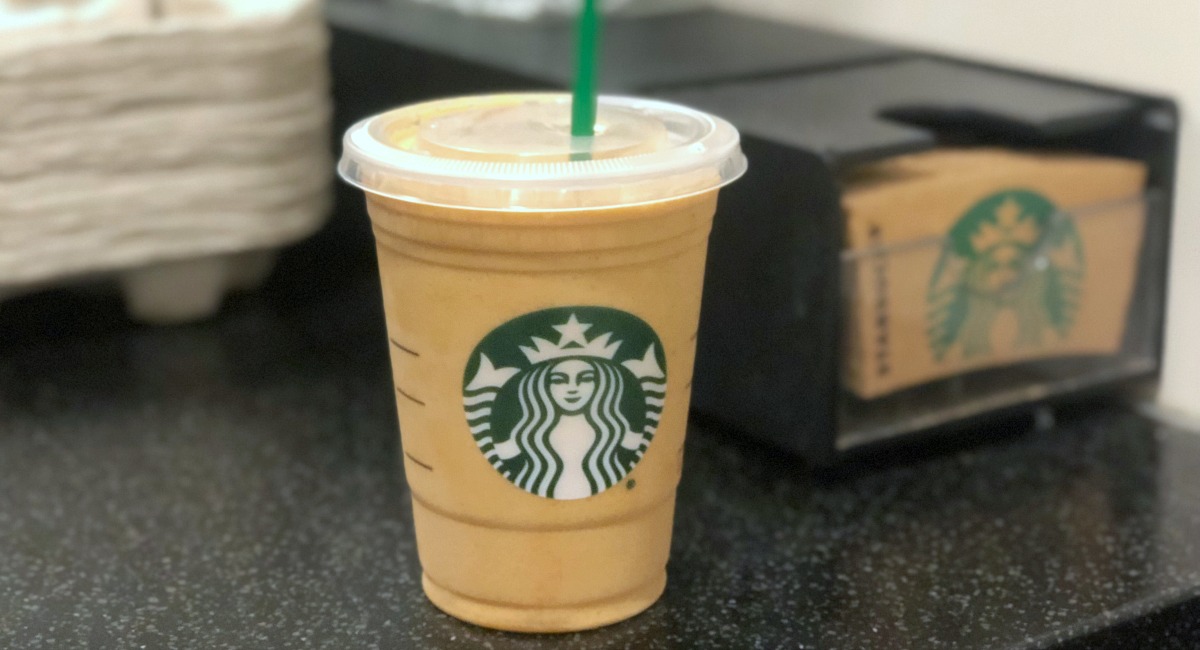 new blended protein cold brew starbucks – Blended drink on counter