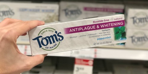 Tom’s of Maine Toothpastes as Low as 57¢ Each After Cash Back at Target
