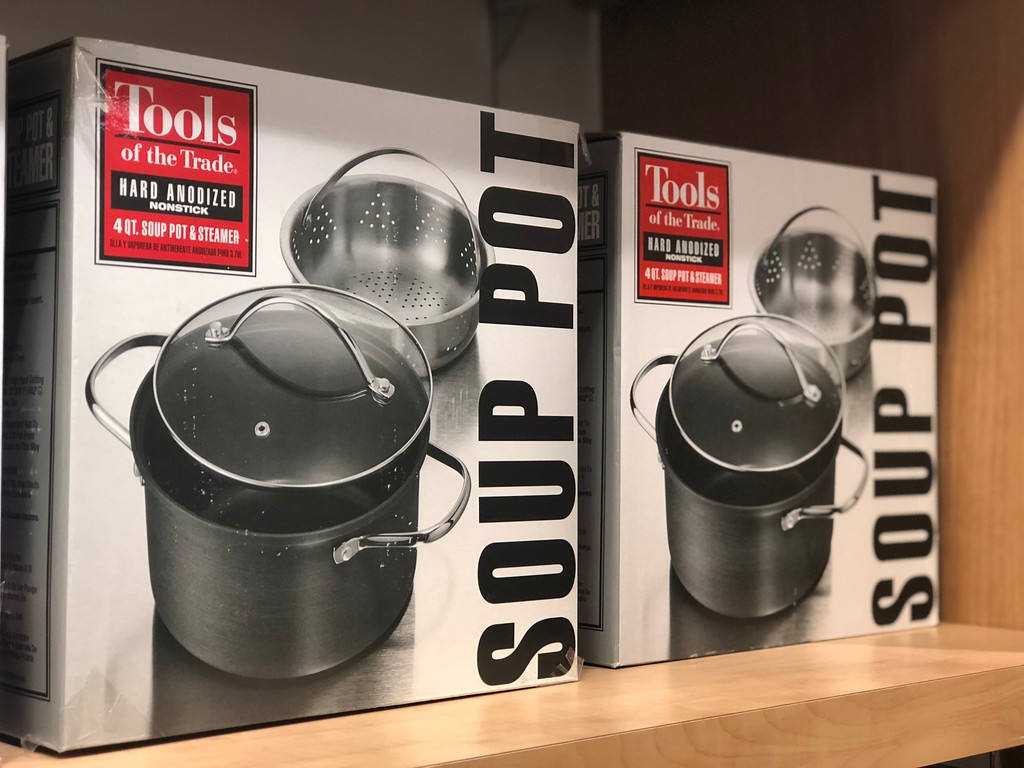 Tools of the Trade Stainless Steel 4 Qt. Soup Pot with Steamer Insert,  Created for Macy's - Macy's