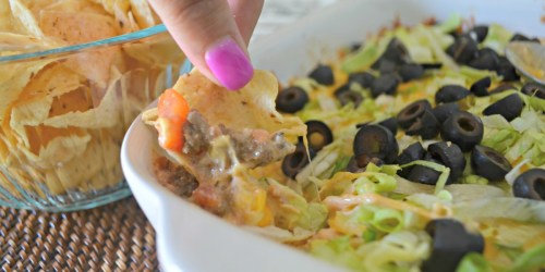 This Baked Taco Dip is a Classic Fan Favorite!