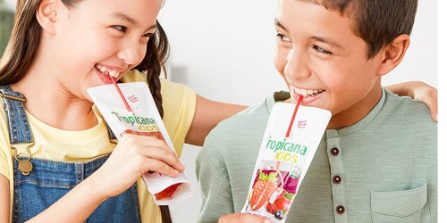 Amazon: Tropicana Kids Drink Pouches 32-Count as Low as $9.57 Shipped (Just 29¢ Each)