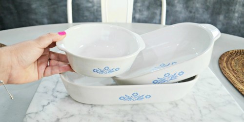Over 50% Off Corningware Cornflower Bowl & Bakeware Sets on Macy’s.com