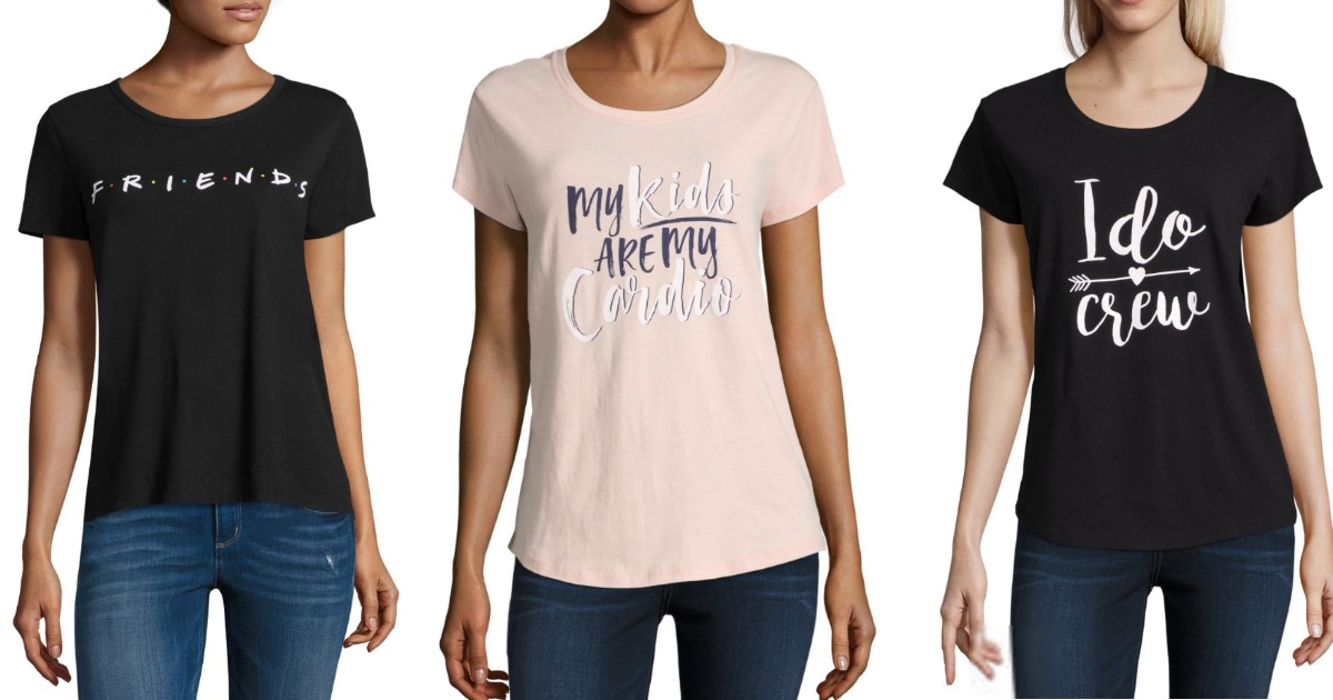 JCPenney Women's Tees as Low as $2.10 + More