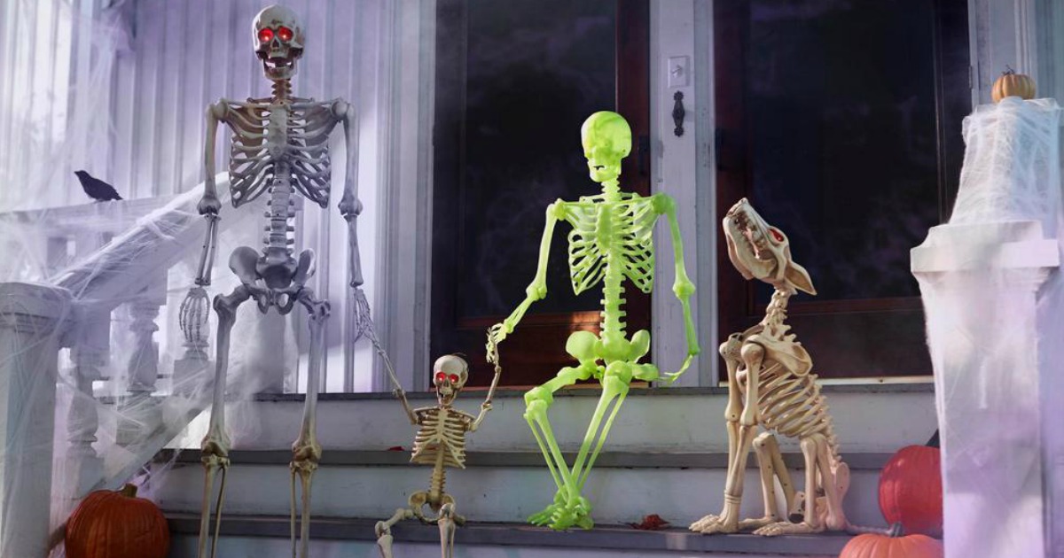 Poseable 5 Ft. Skeleton W/ LED Illumination Only $29.98 Shipped (Home ...