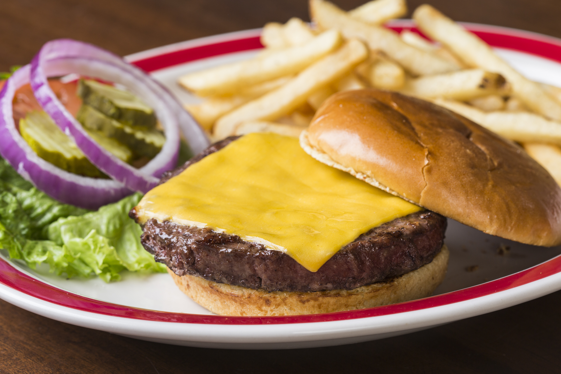 National Cheeseburger Day Deals 2018 - picture of a burger 99 Restaurant