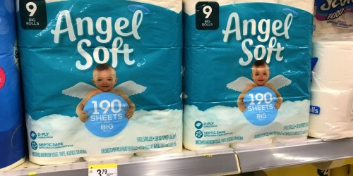 Angel Soft Bath Tissue Big Rolls 9-Count Only $1.49 at Walgreens