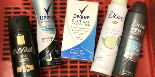 Over 50% Off AXE, Degree & Dove Dry Spray Antiperspirants at CVS