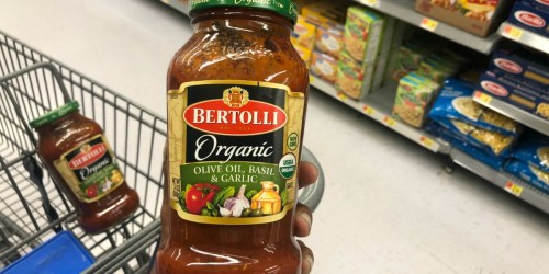 Bertolli Organic Pasta Sauce Only $1.48 After Cash Back at Walmart (Just Use Your Phone)