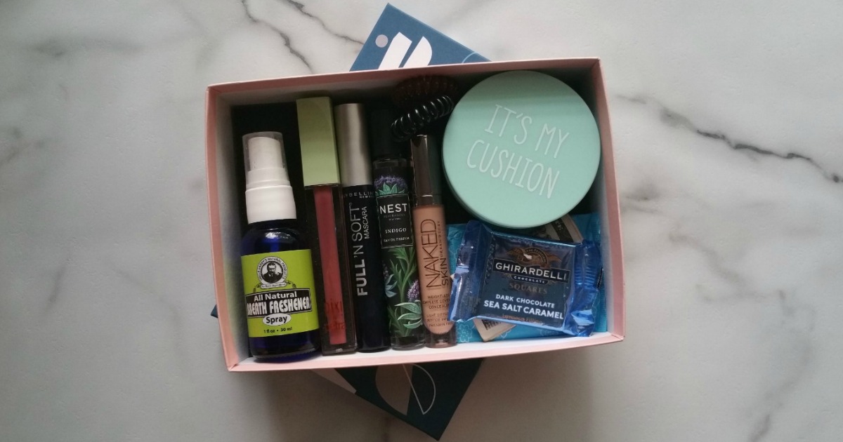 diy locker kits for middle or high school can be made from containers like this Birchbox cardboard box.