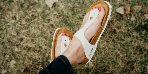 Birkenstock Women’s Gizeh Birko-Flor Sandals Just $55 Shipped (Regularly $100)