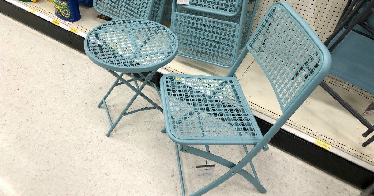 target folding table and chairs