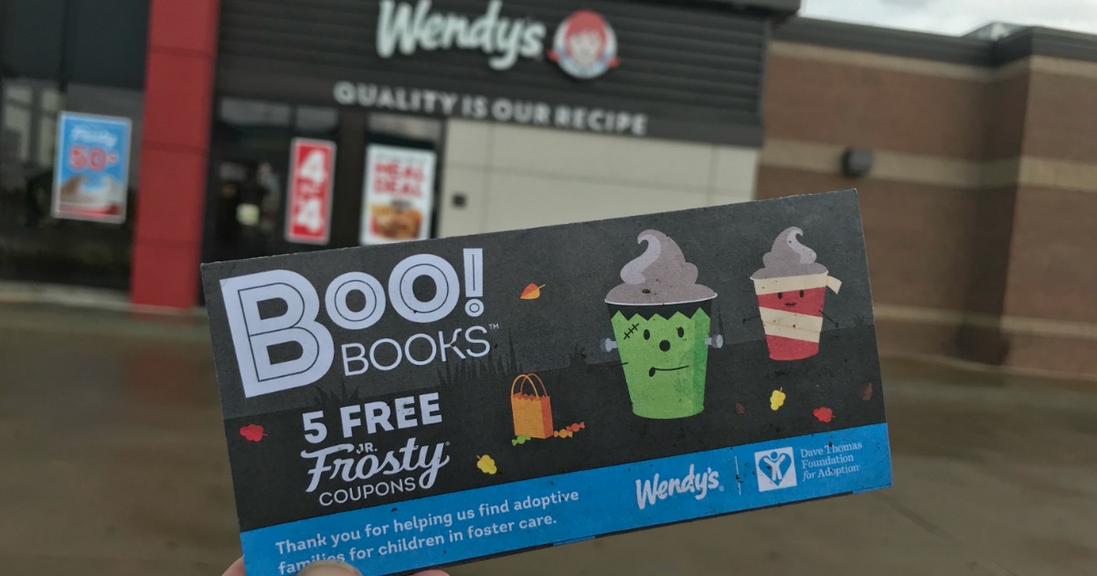 Wendy's $1 Halloween Boo! Books = 5 FREE Jr. Frosty Coupons