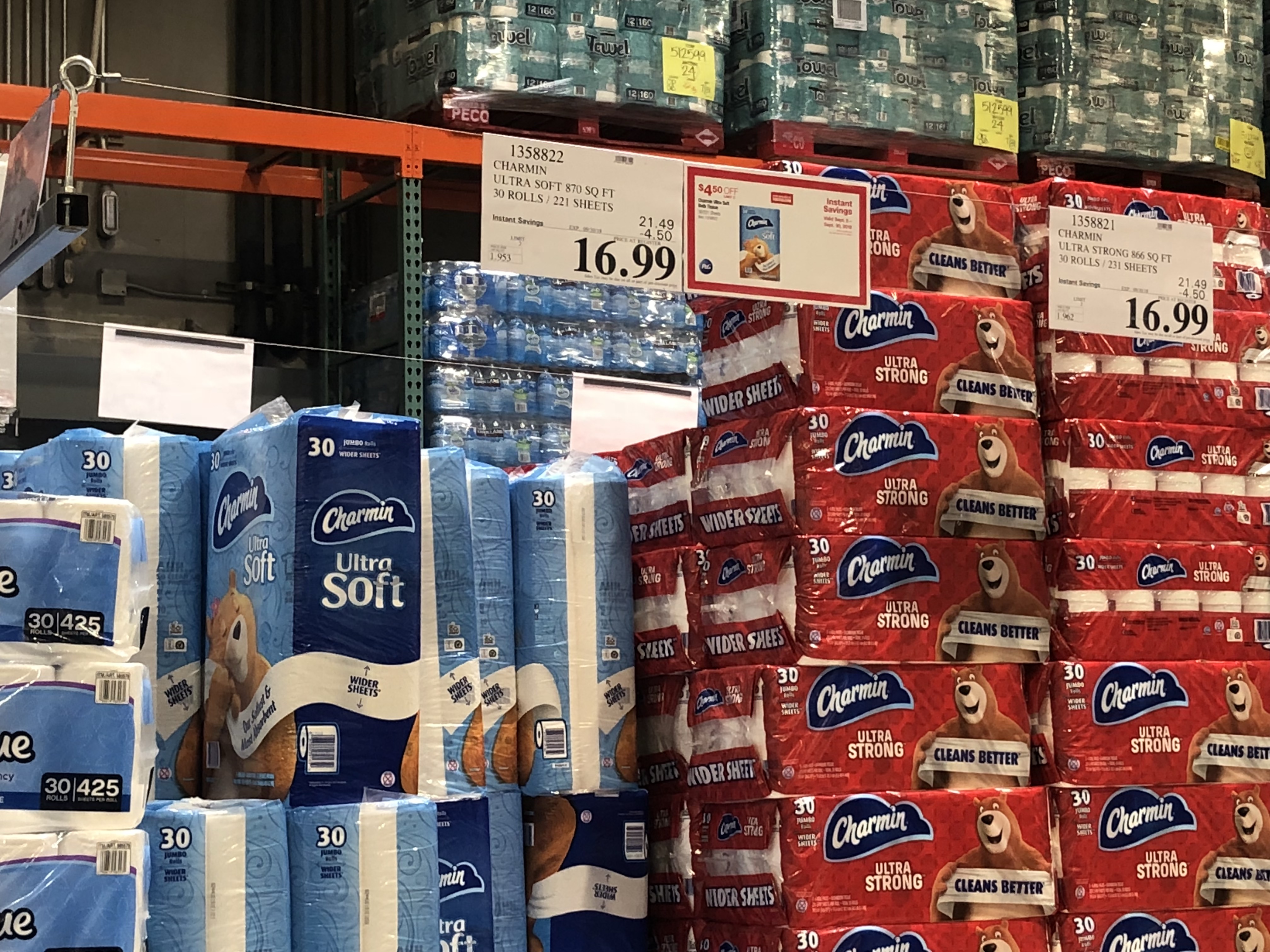 Costco Monthly Deals for September 2018 - Charmin toilet paper at Costco