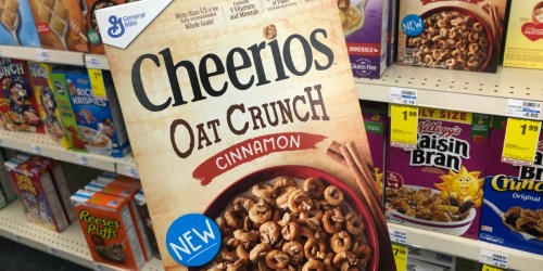 New $0.75/1 Cheerios Oat Crunch Coupon = Only $1.24 Per Box at CVS