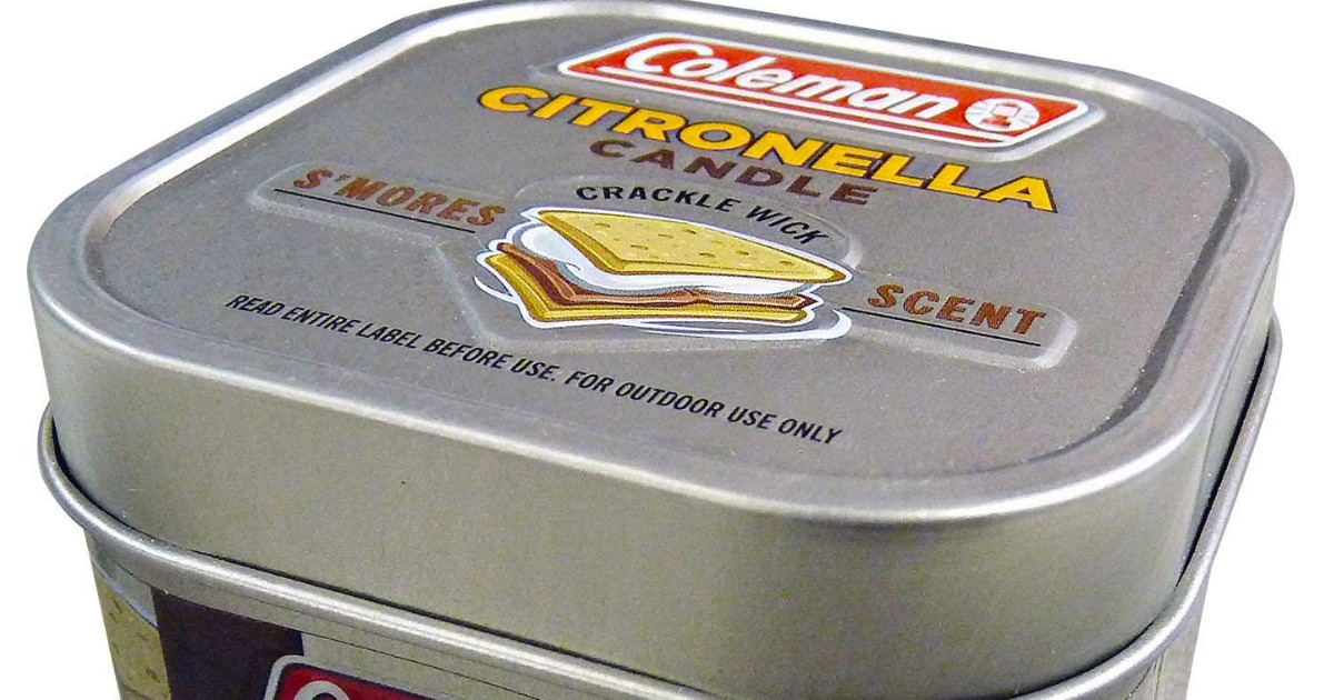 Coleman S’Mores Scented Citronella Candle Only 2.94 (Ships w/ 25