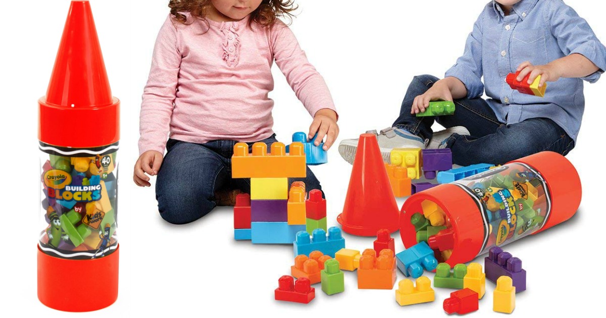 Crayola building blocks 40 hot sale pieces