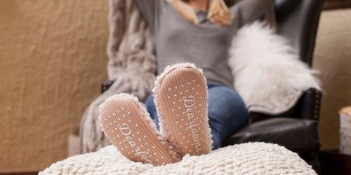 Buy One Get One 50% off COZY Dearfoam Slipper Socks + Free Shipping