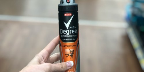 Free Degree Dry Spray Deodorant After Cash Back at Walmart ($5 Value) + More
