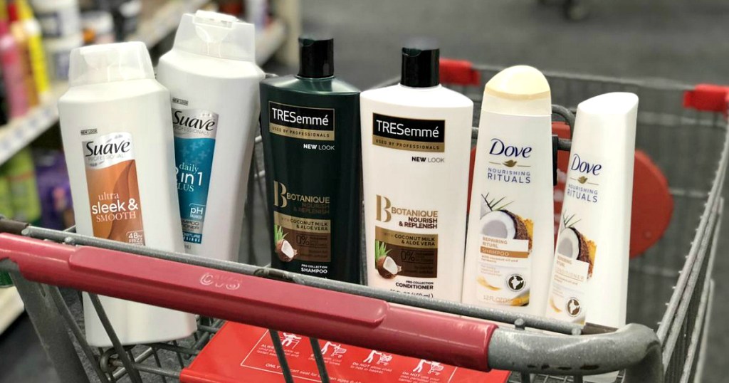 Dove, Suave and TRESEmme hair care at CVS