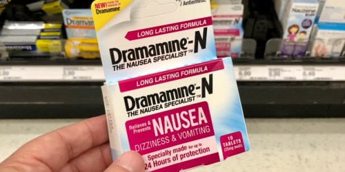 Dramamine Nausea Long-Lasting Tablets 20-Count Box Just $4.49 Shipped on Amazon (Reg. $11) + More