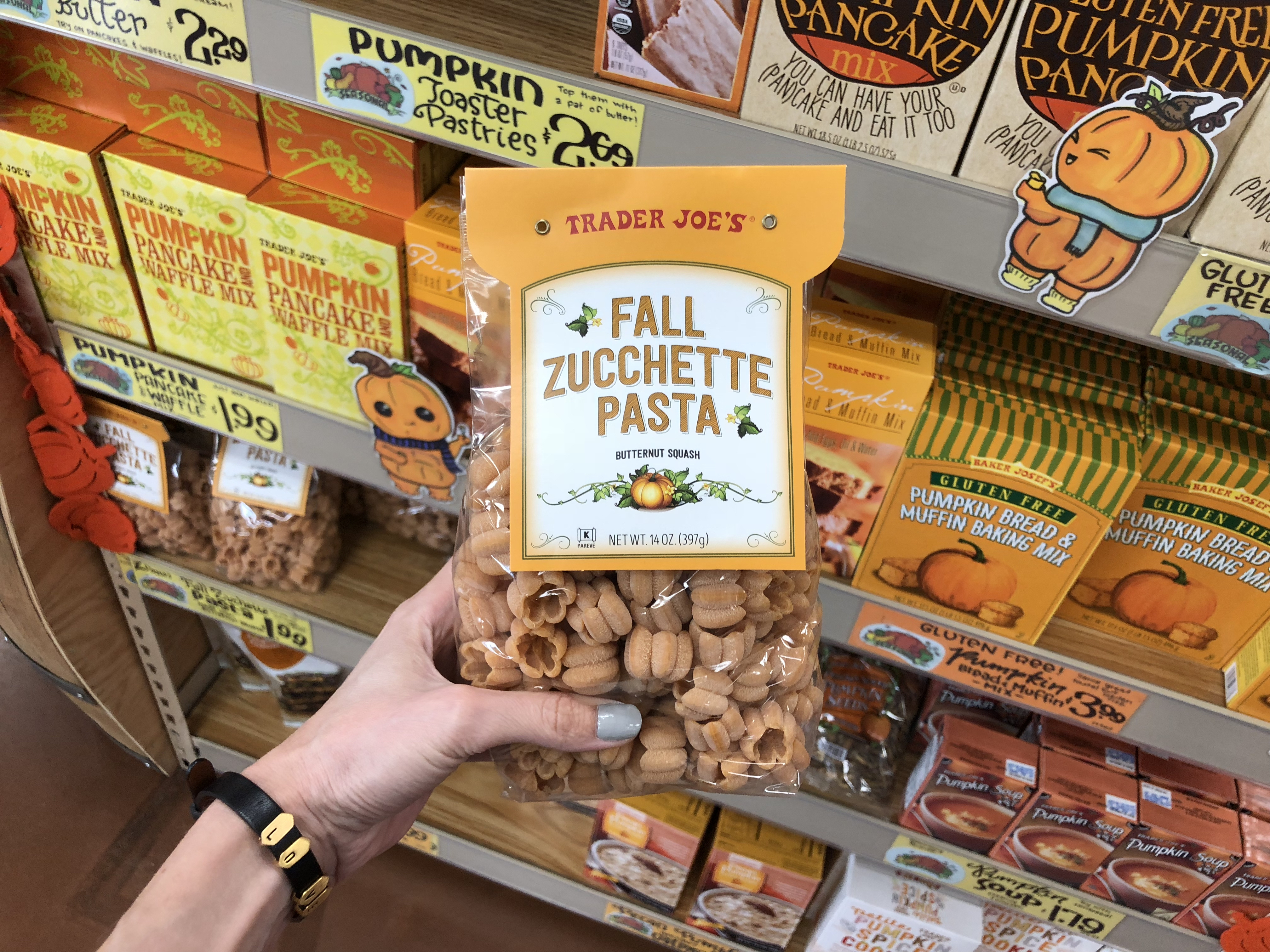 Deals on Trader Joe's Pumpkin items – Fall Pasta at Trader Joe's