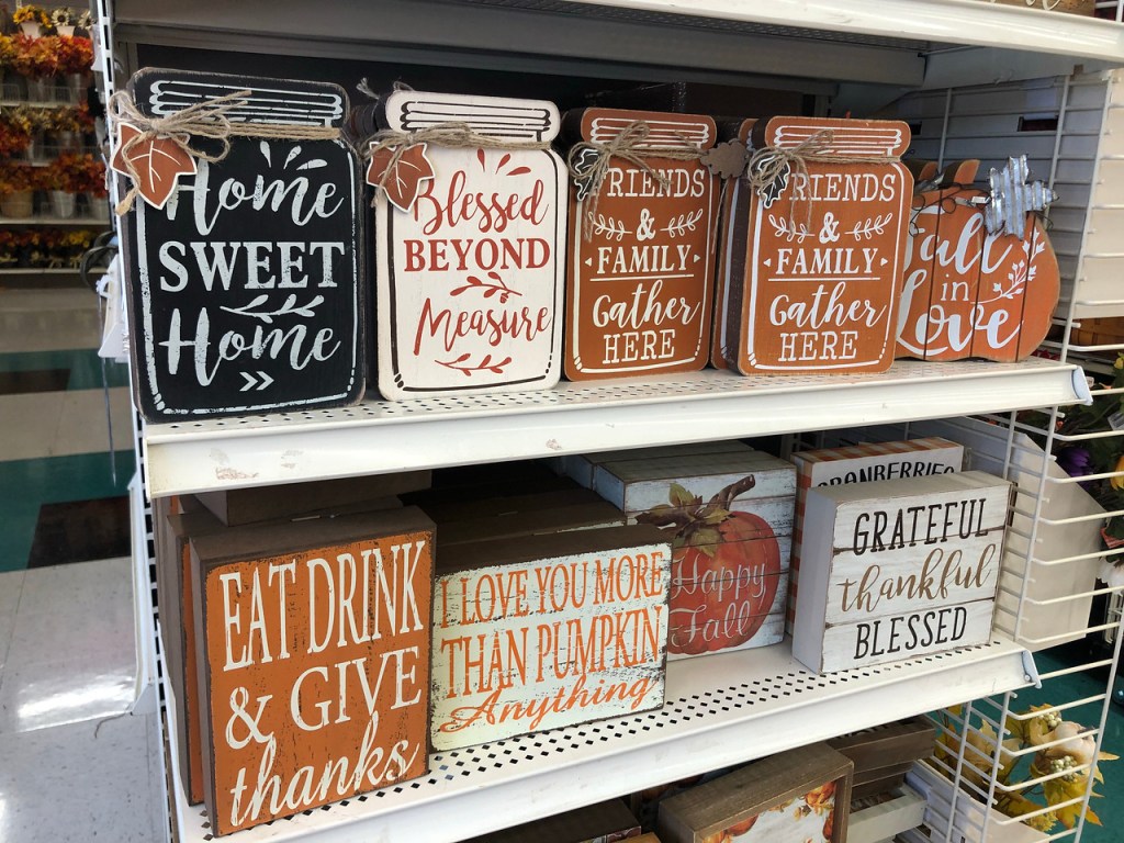 Michaels Fall Home Decor Signs Only 4 (Regularly 10