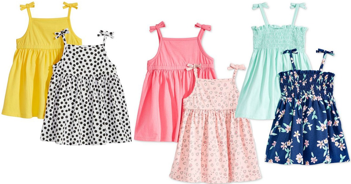 Macy's TWO First Impressions Infant Cotton Sundresses Only 2.56