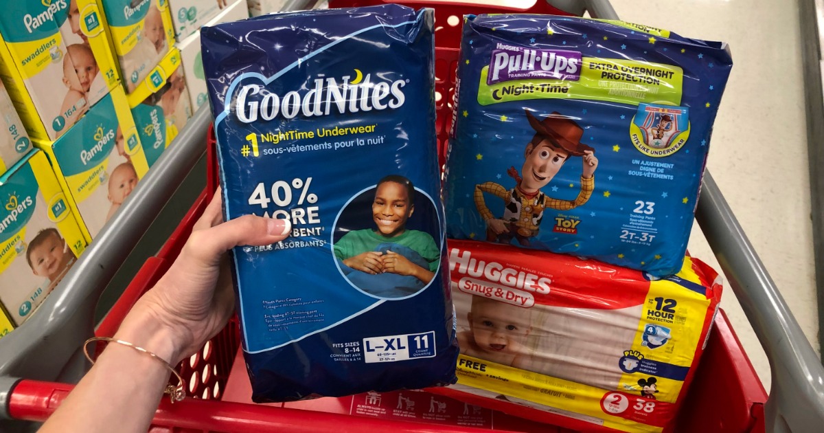 GoodNites Underwear Jumbo Pack Only $2.74 After Cash Back at Target + More ...