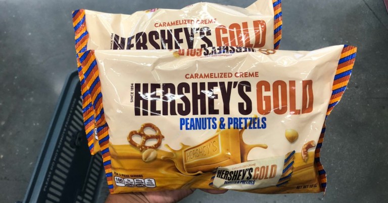 Over $3 Worth of New Hershey's Coupons = 2 FREE Hershey's Gold Bags at ...