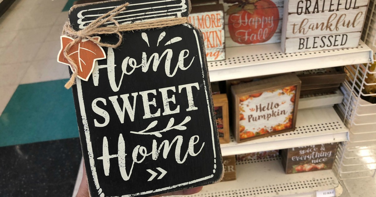 Michaels Fall Home Decor Signs Only 4 (Regularly 10