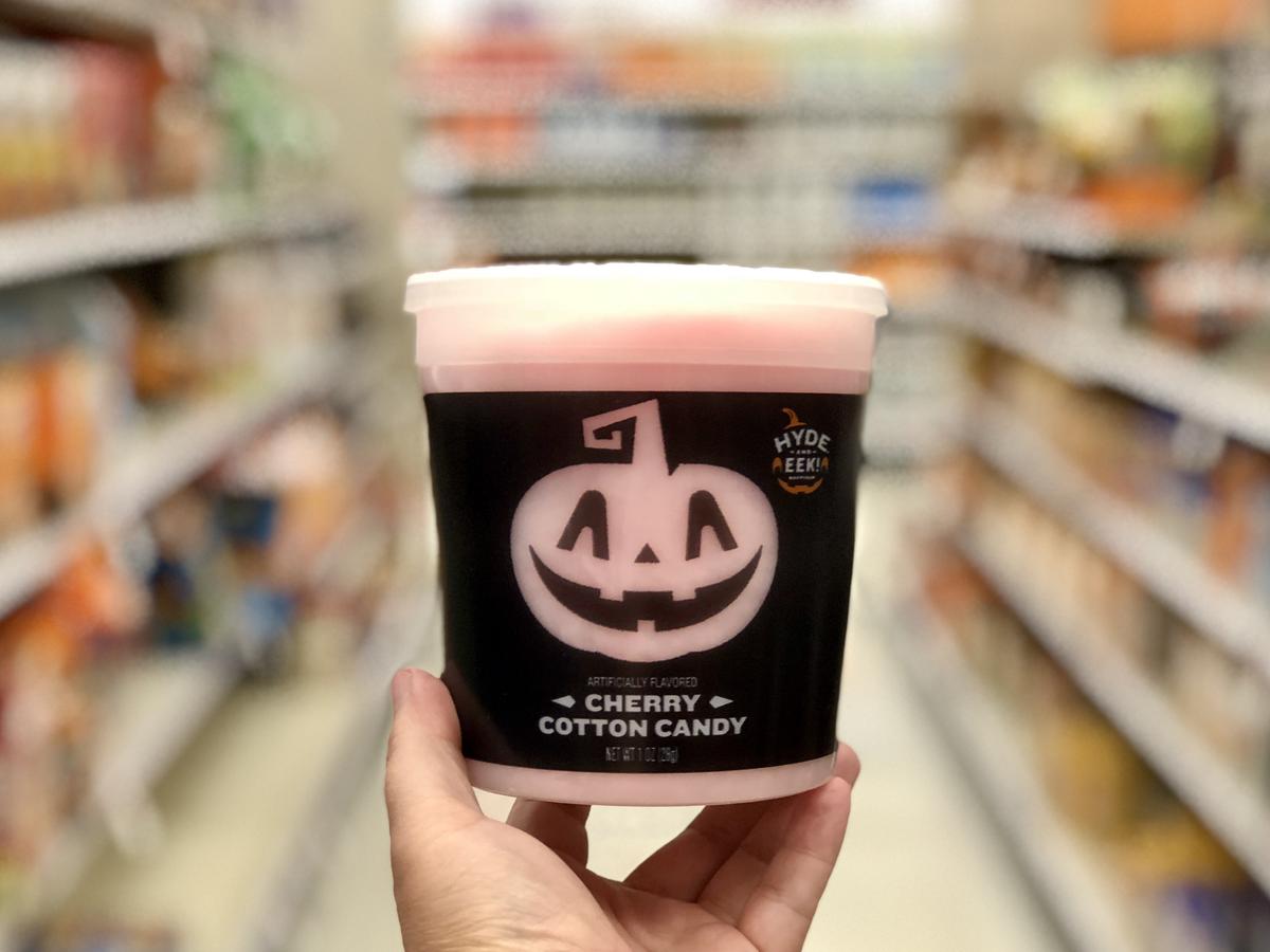 2018 target halloween candy includes – Here, Hyde Eek cotton candy tubs at Target
